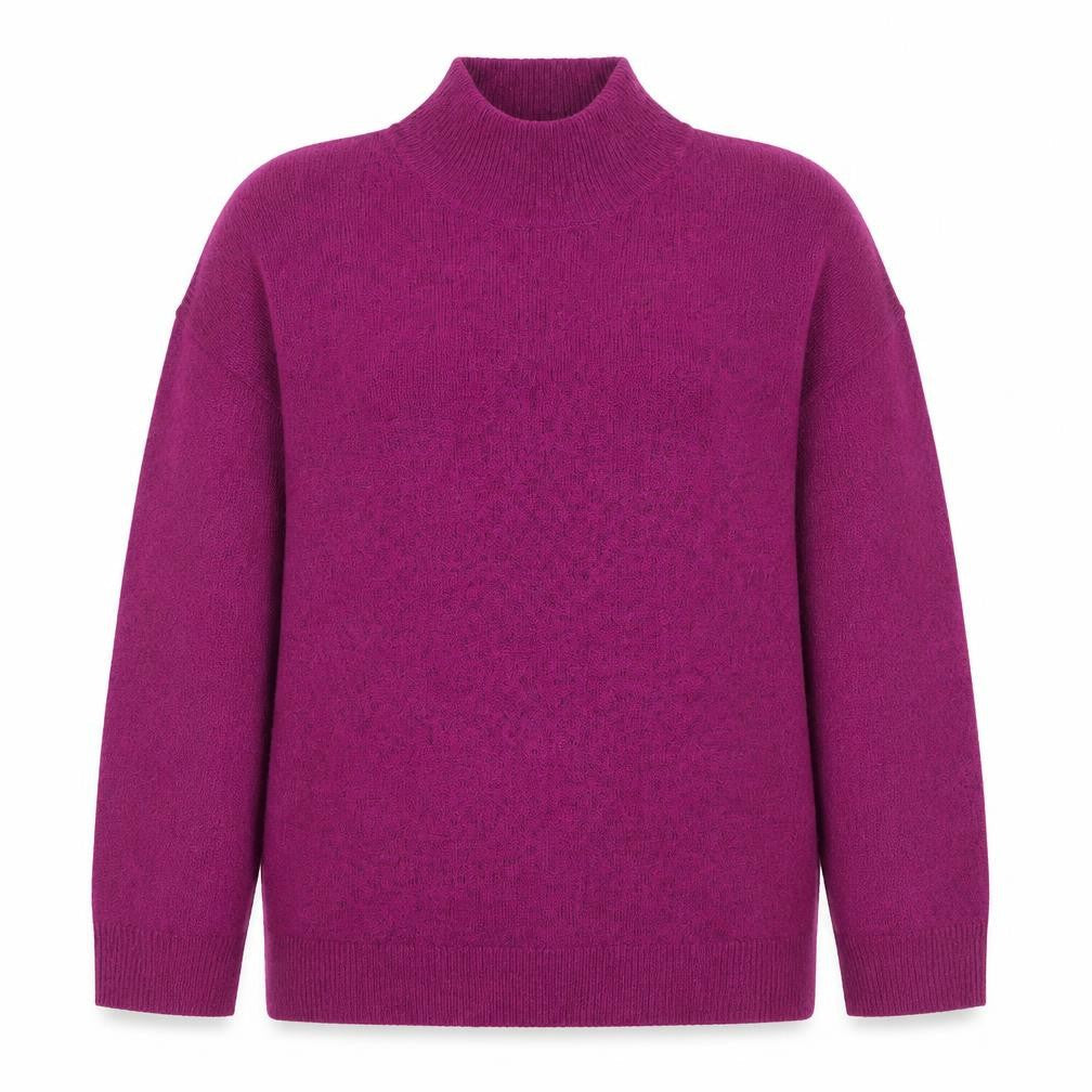 Red Herring Women’s Purple Mock Neck Long Sleeve Jumper Size 12