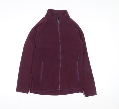 Peter Storm Womens Purple Fleece Zip Jacket Size 8 Regular Fit