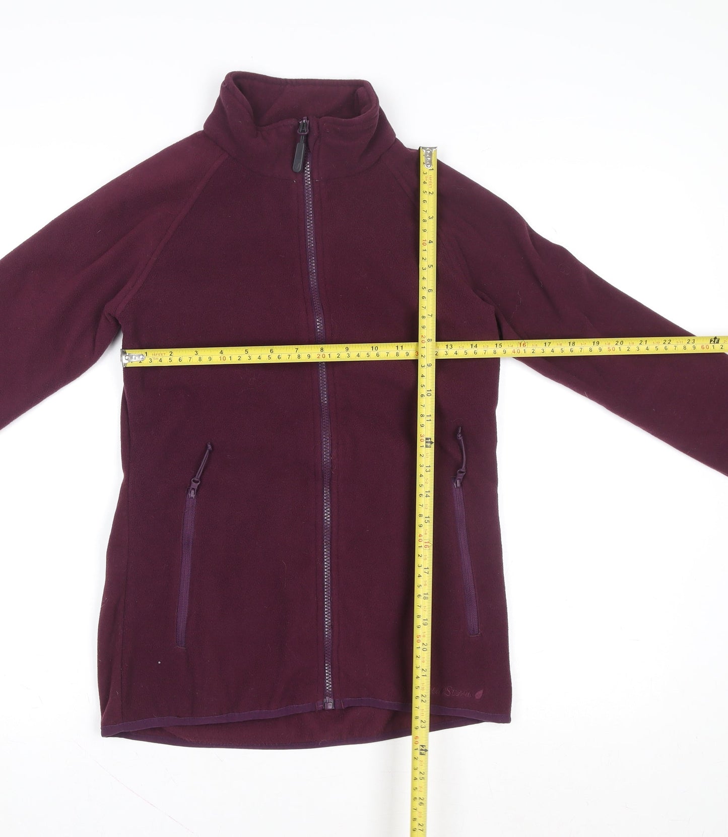 Peter Storm Womens Purple Fleece Zip Jacket Size 8 Regular Fit