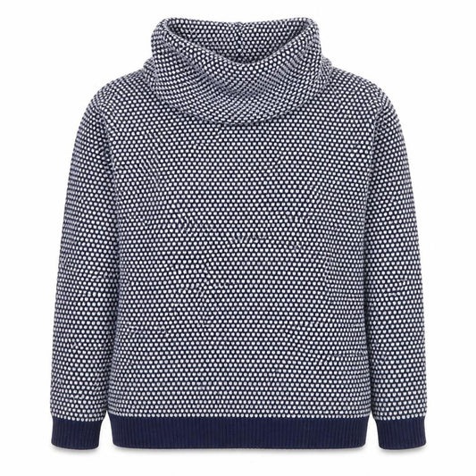 Wallis Women Blue Chunky Knit Cowl Neck Long Sleeve Jumper S