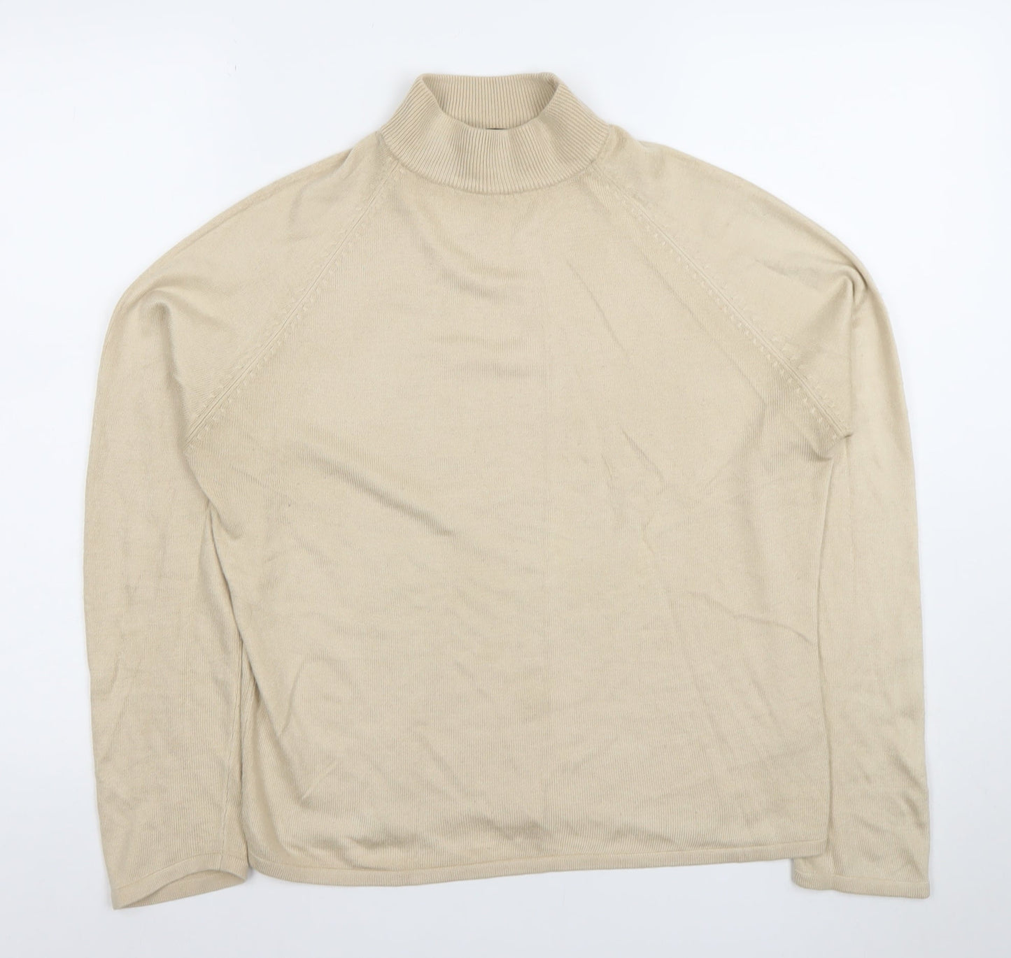 Savida Women’s Beige Roll Neck Knit Jumper Size 10-12