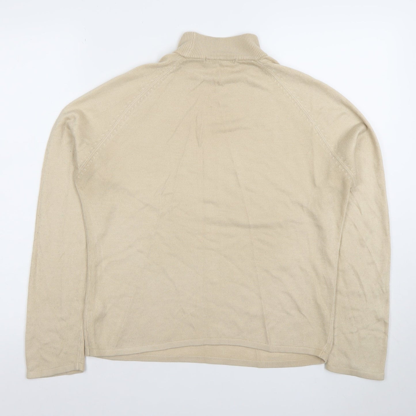 Savida Women’s Beige Roll Neck Knit Jumper Size 10-12