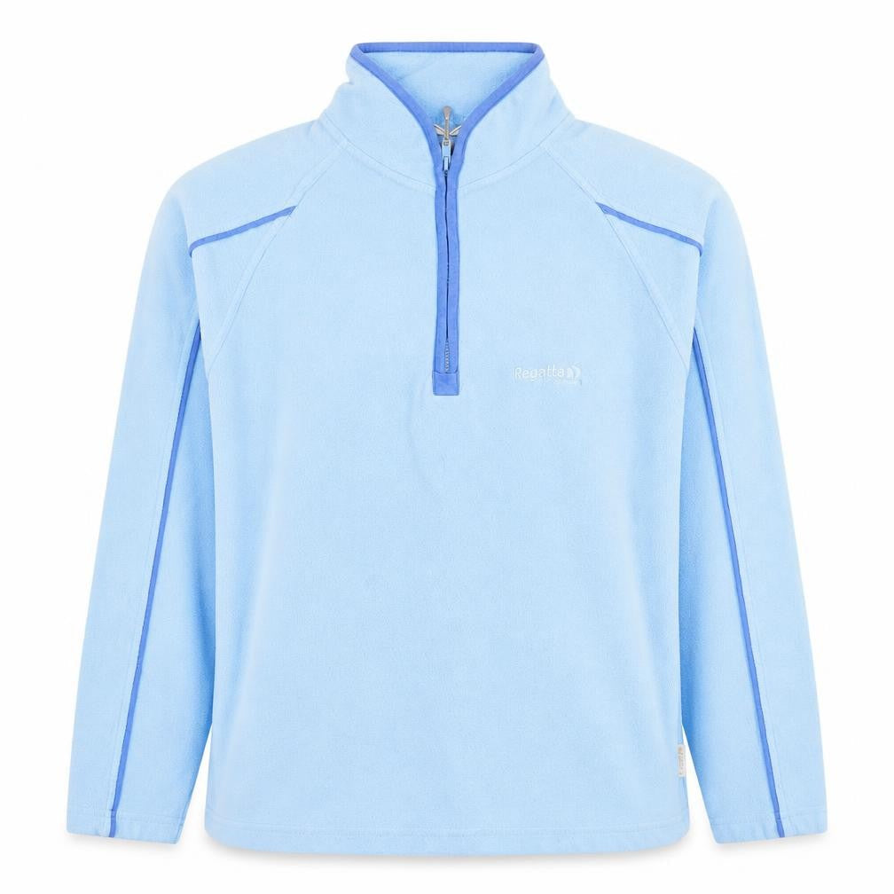 Regatta Women Blue Fleece Pullover Sweatshirt Size M 1/2 Zip Warm Top