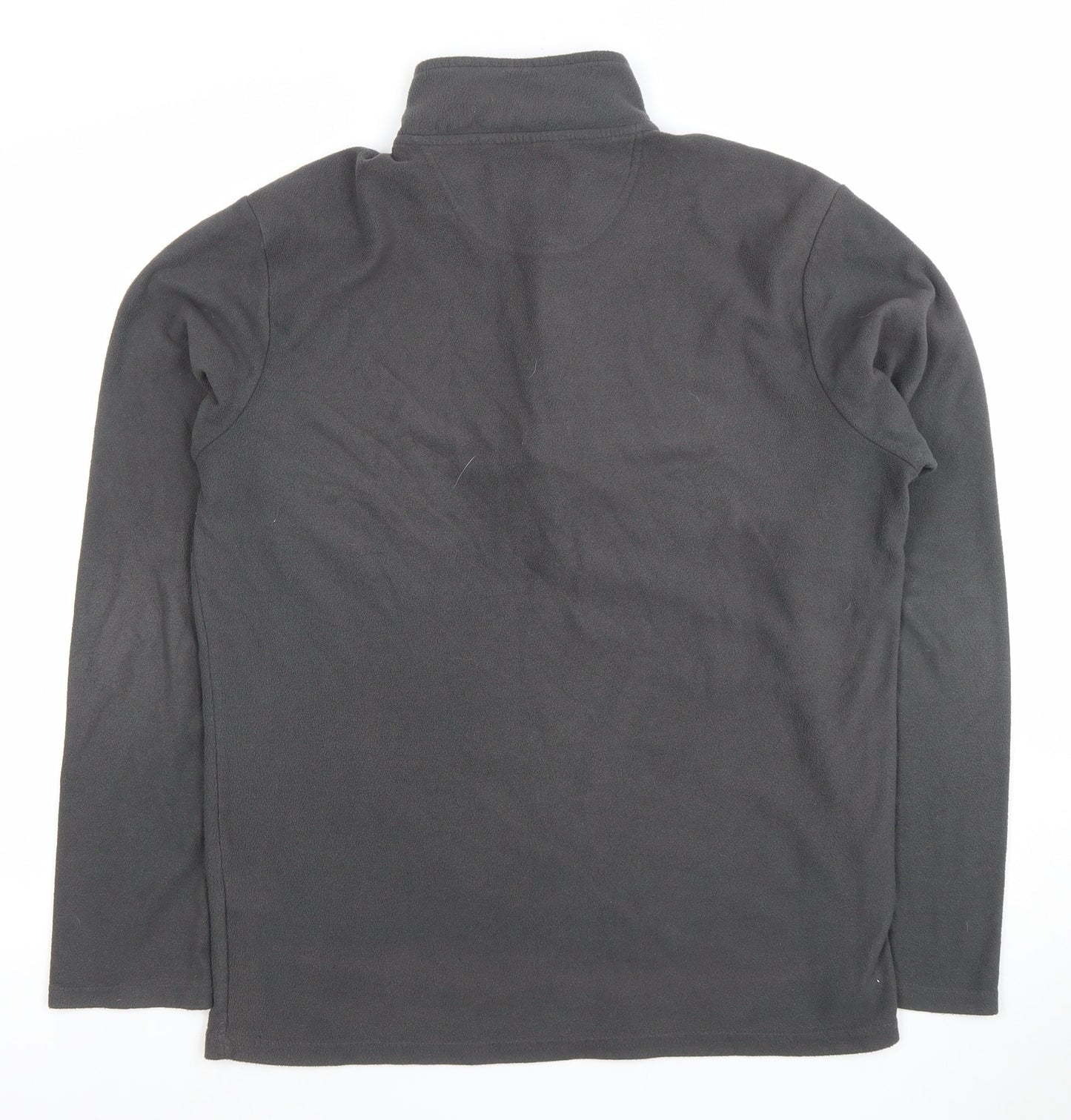 Peter Storm Mens Black Fleece 1/4 Zip Pullover Sweatshirt M