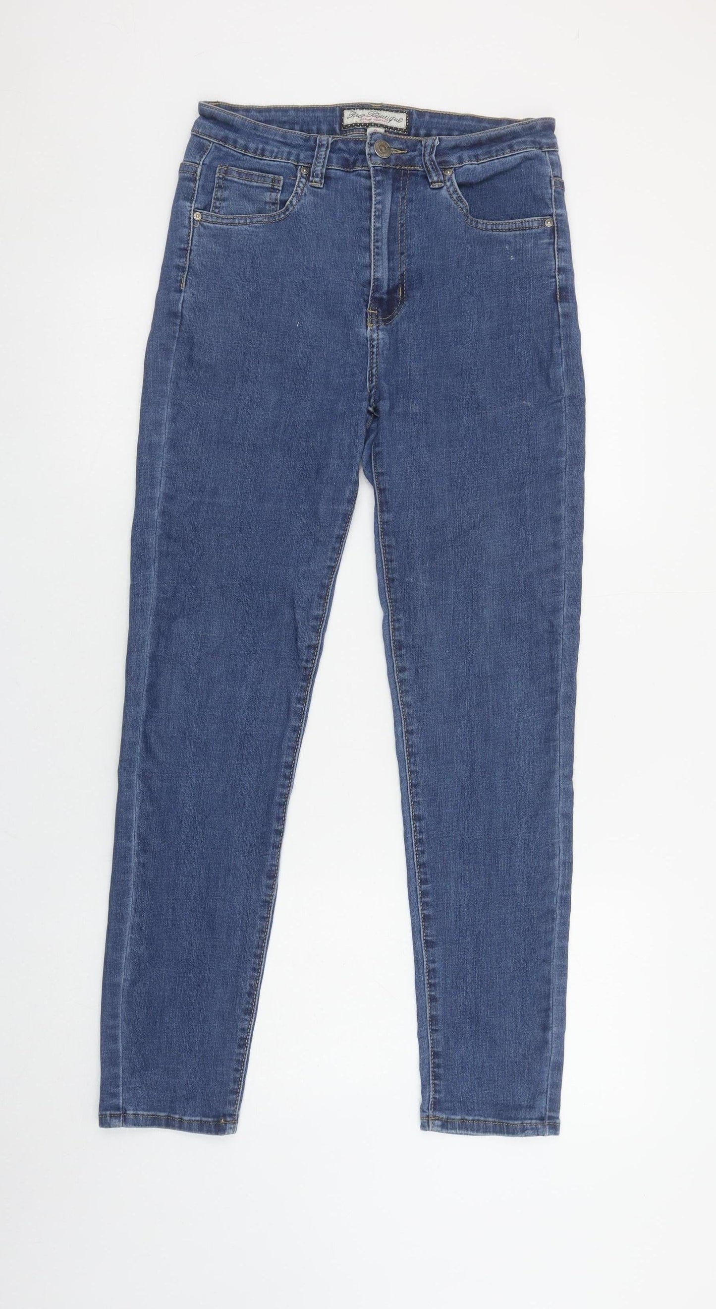 Paco Boutique Women’s Blue Skinny Stretch Jeans Size 8 Slim Fit
