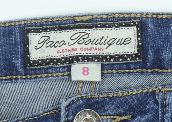 Paco Boutique Women’s Blue Skinny Stretch Jeans Size 8 Slim Fit