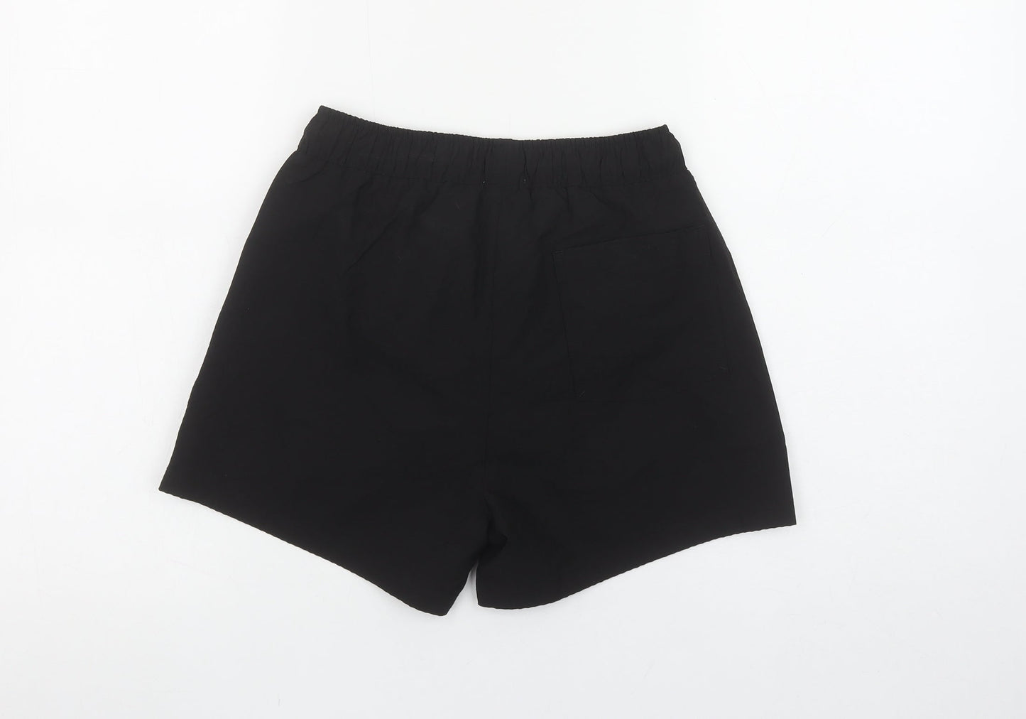 River Island Women Black 2XS Bermuda Poolside Drawstring Shorts
