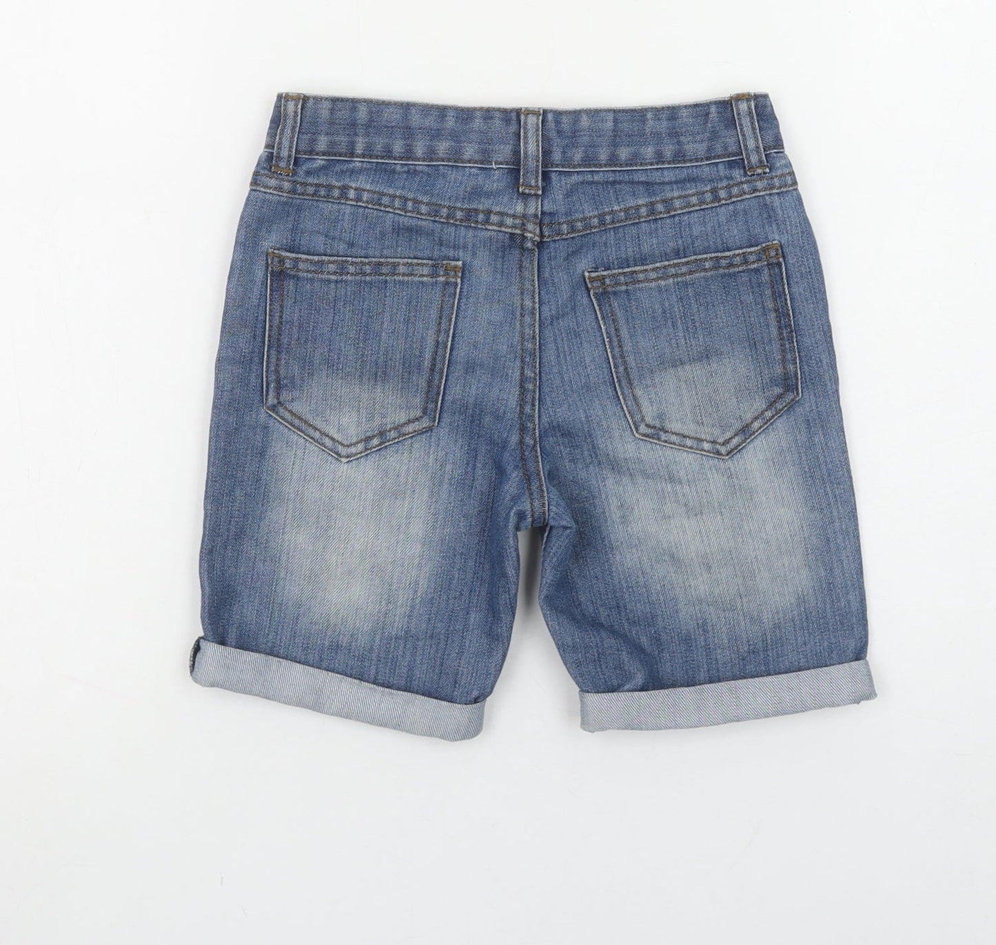 Denim Co. Boys Blue 6-7 Years Regular Fit Denim Chino Shorts