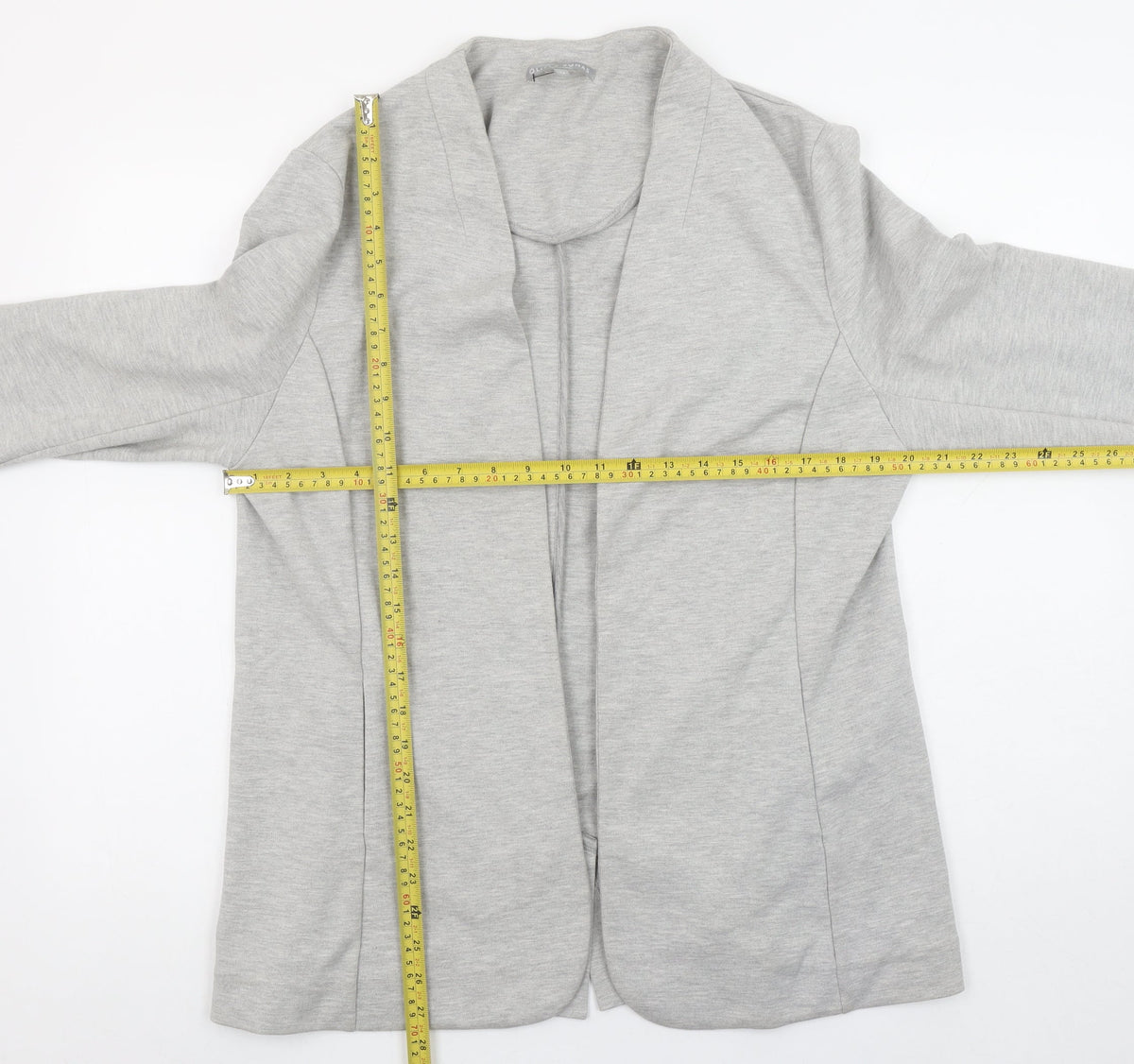Oliver Bonas Women’s Grey Size 16 Shawl Collar Jersey Blazer