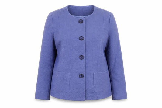 Cotswold Collections Women Purple Size 18 Classic Woven Blazer Jacket