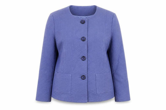 Cotswold Collections Women Purple Size 18 Classic Woven Blazer Jacket