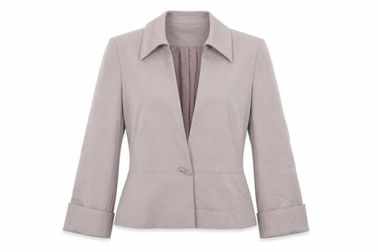 Principles Collection Womens Beige Single-Breasted Suit Jacket Size 12