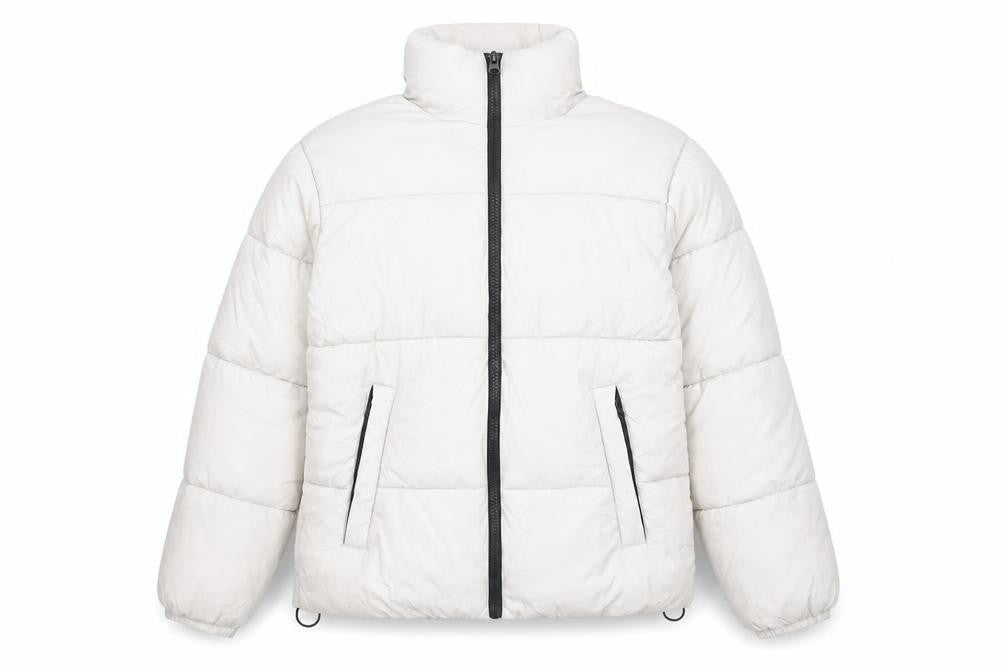 Primark Womens Ivory XS Puffer Jacket Insulated Lightweight Winter Coat