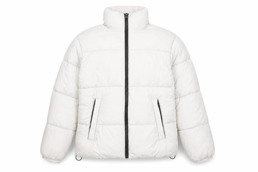 Primark Womens Ivory XS Puffer Jacket Insulated Lightweight Winter Coat