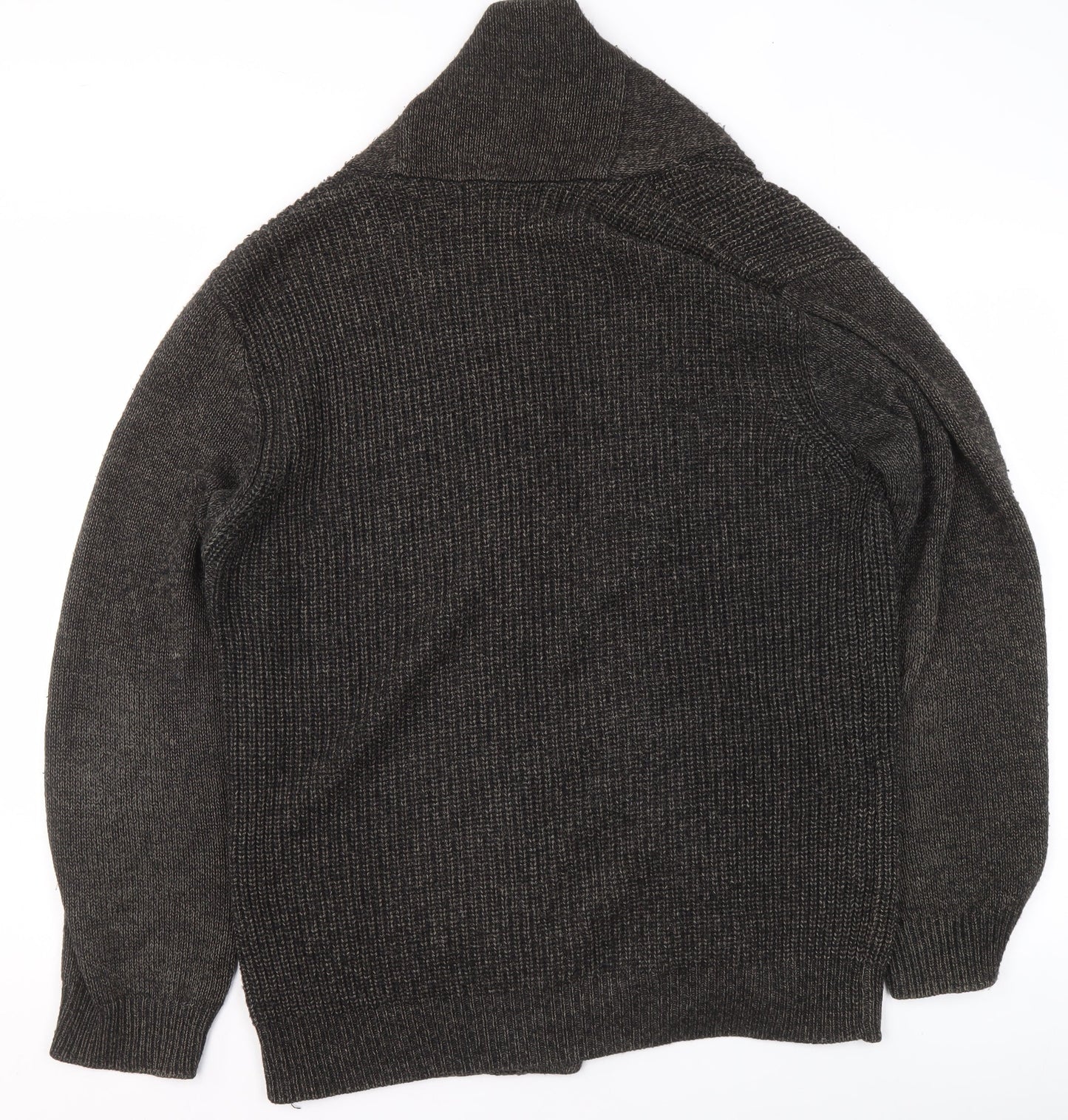 David Jones Women Brown Wool Blend Slim Fit Cardigan L