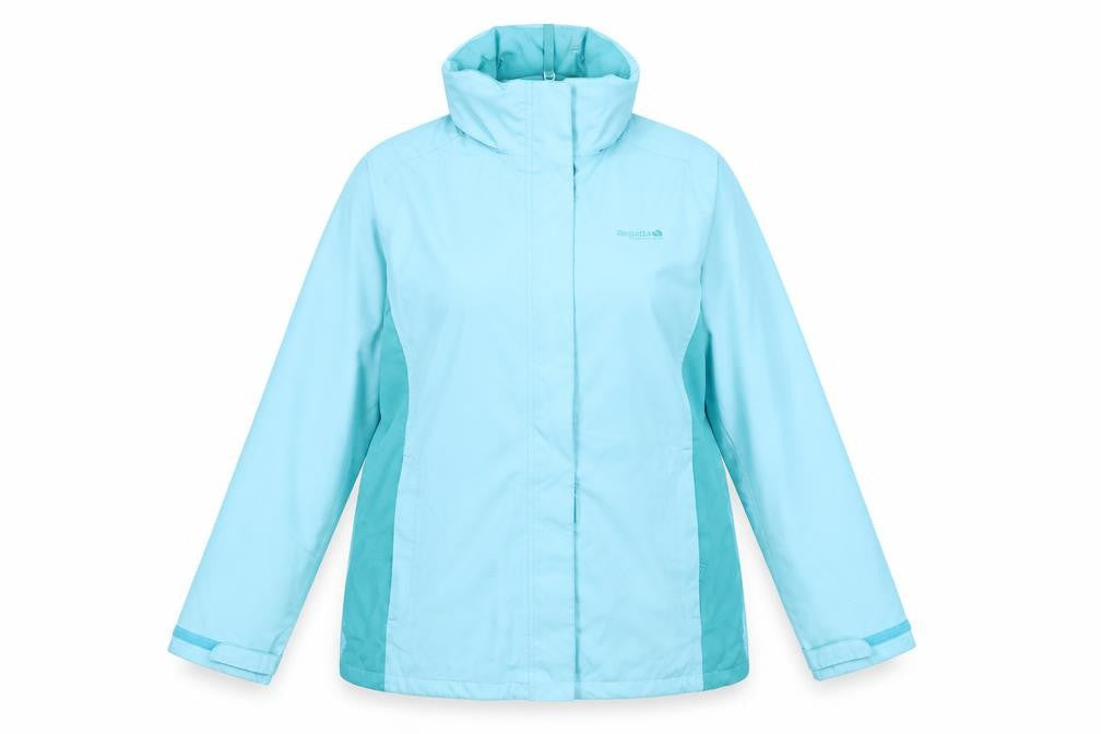 Regatta Women's Blue Waterproof Hooded Rain Jacket UK 14