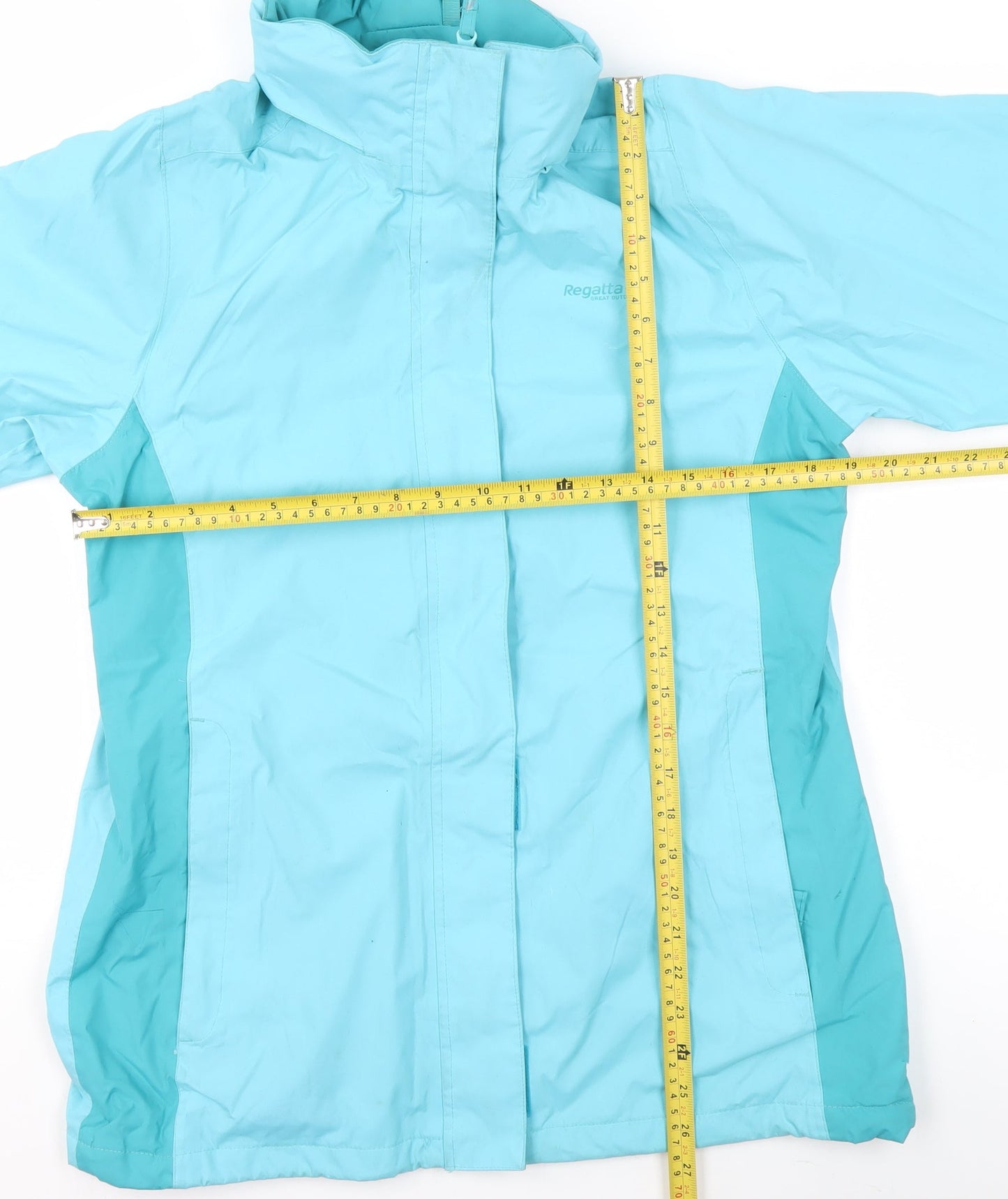 Regatta Women's Blue Waterproof Hooded Rain Jacket UK 14