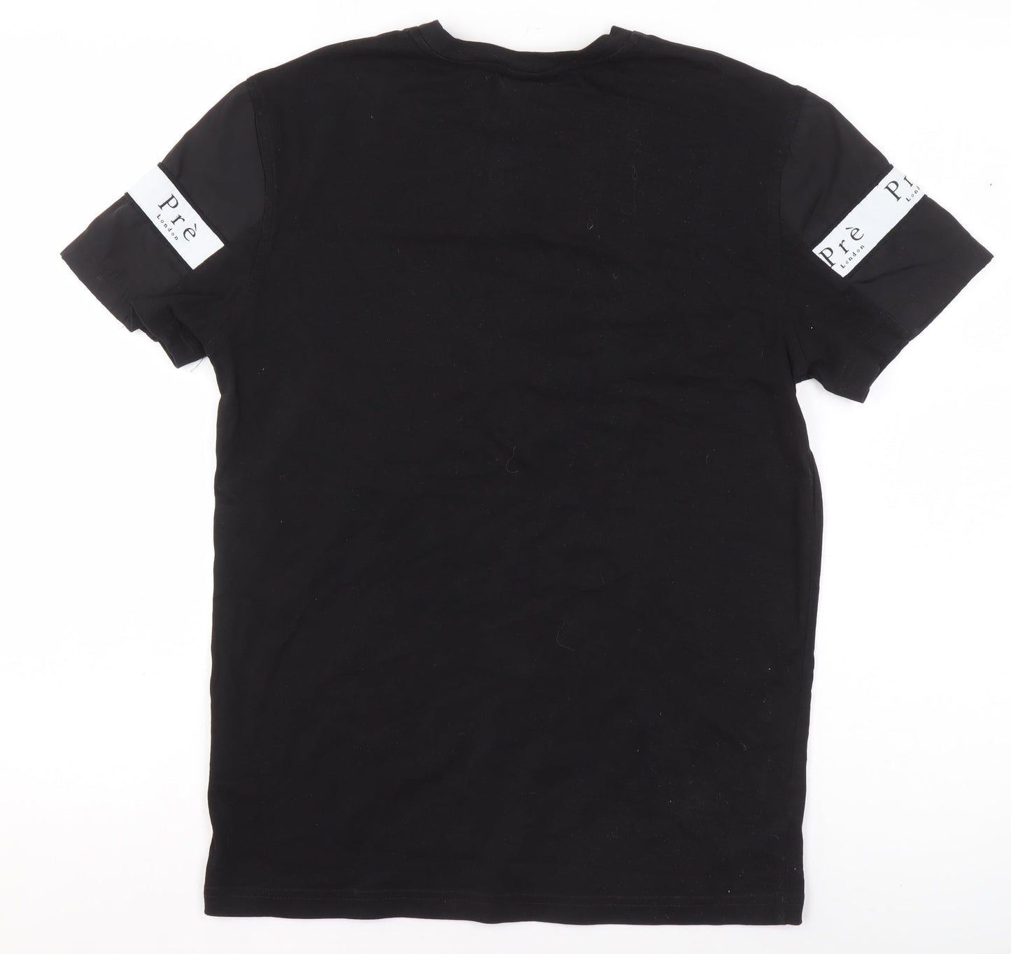 Prè London Black XS Unisex Short Sleeve Cotton T-Shirt