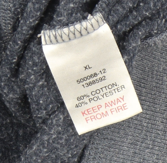Peter Storm Mens Grey XL Full Zip Hooded Basic Jacket