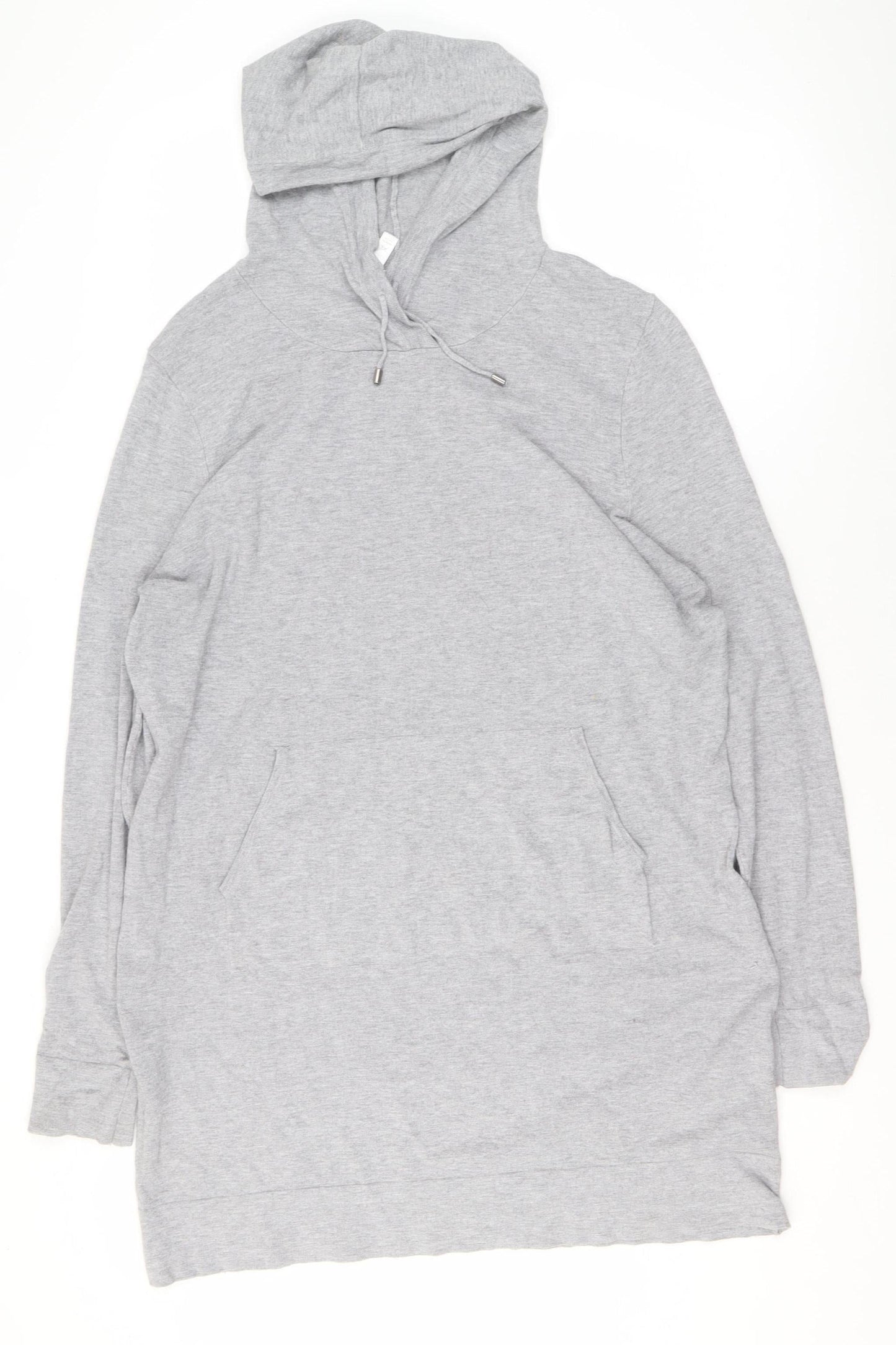 Fabletics Women Grey XL Pullover Hoodie Viscose Nylon Blend