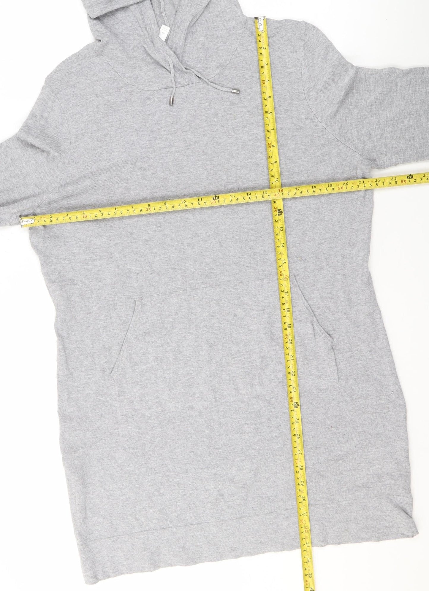 Fabletics Women Grey XL Pullover Hoodie Viscose Nylon Blend