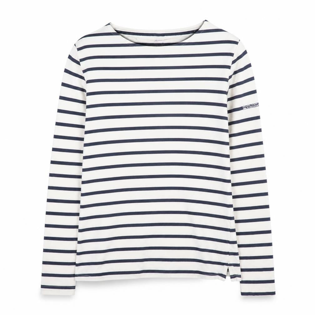 Regatta Women’s Blue Striped Cotton Long Sleeve Nautical T-Shirt Size 10