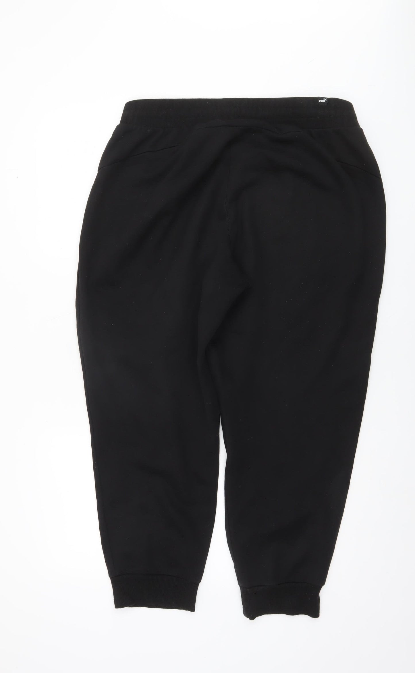 Puma Women's Black Jogger Sweatpants L Fleece Comfort Sportswear