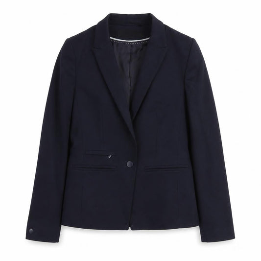 Next Women Blue Size 8 Tailoring One Button Blazer Jacket
