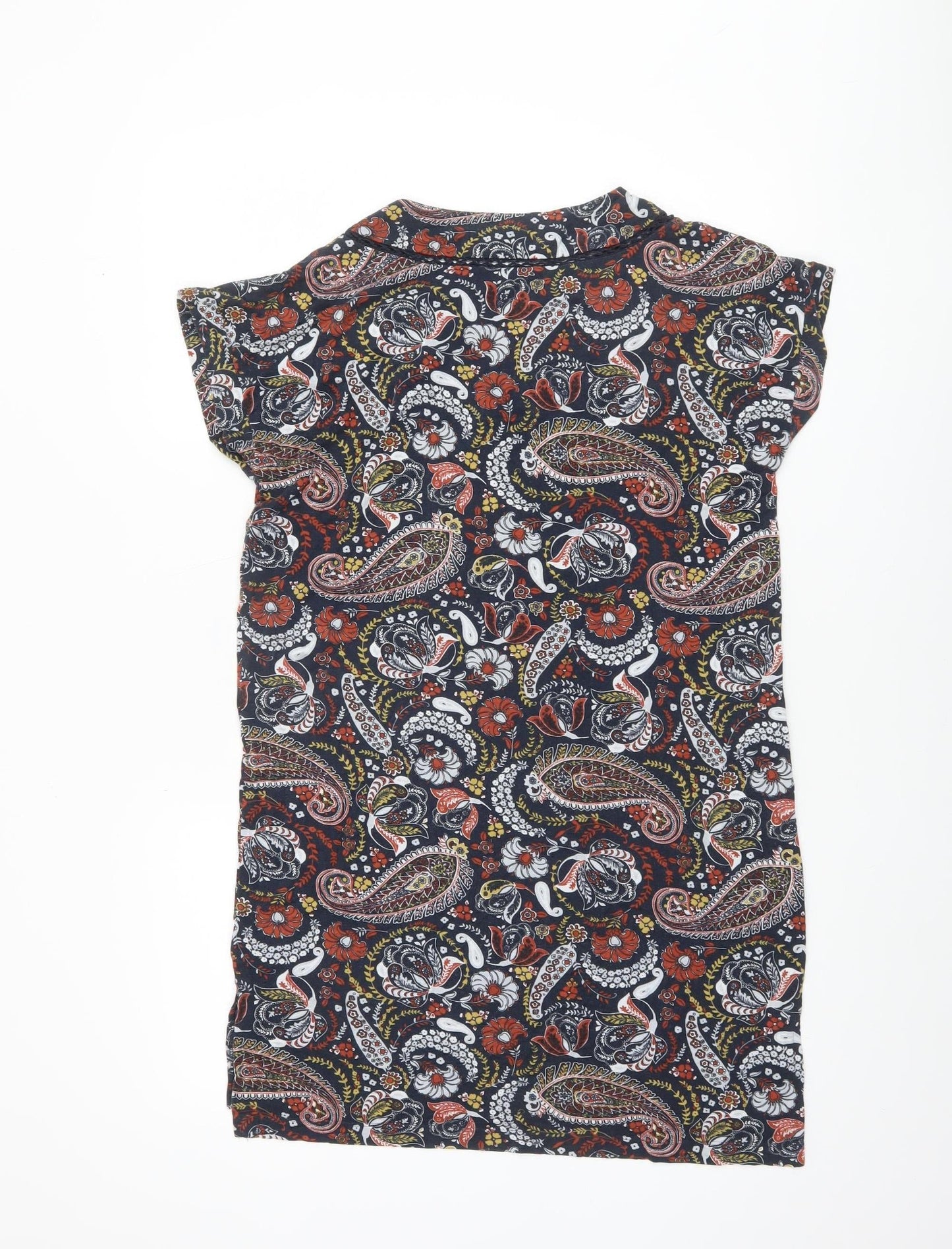 Next Women's Multicoloured Paisley Tunic Blouse Size 10