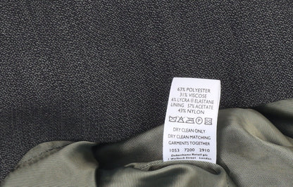 Debenhams Women Grey Size 10 Single-Breasted Suit Jacket