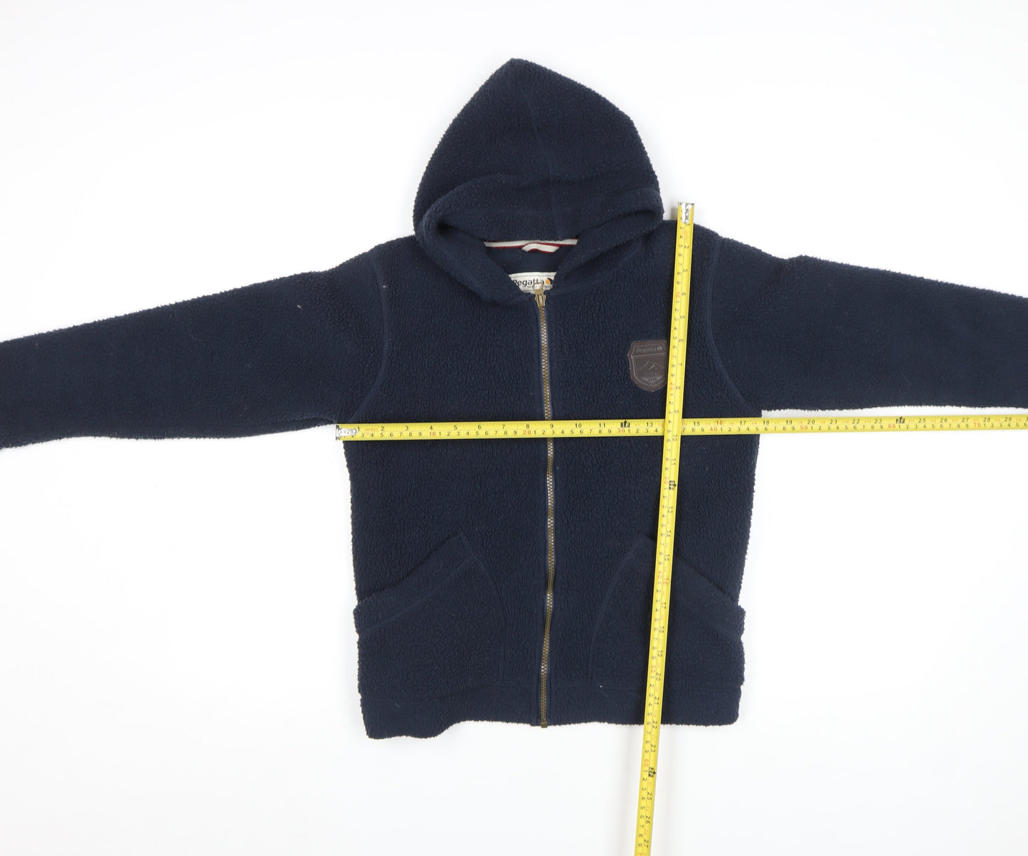 Regatta Boys Blue Fleece Hooded Zip Jacket 11-12 Years Hiking Outdoor