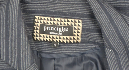 Additional view of Principles by Ben de Lisi Women's Blue Striped Blazer, size 10