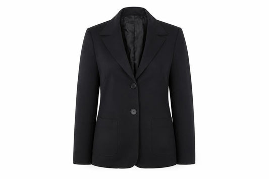 Oasis Women Black Regular Fit Two-Button Blazer Jacket Size M