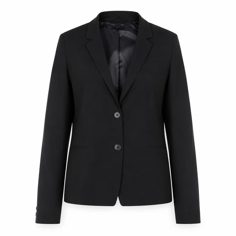 Gap Women Black UK 12 Classic Two-Button Blazer Jacket