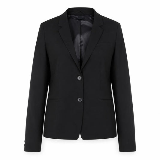 Gap Women Black UK 12 Classic Two-Button Blazer Jacket
