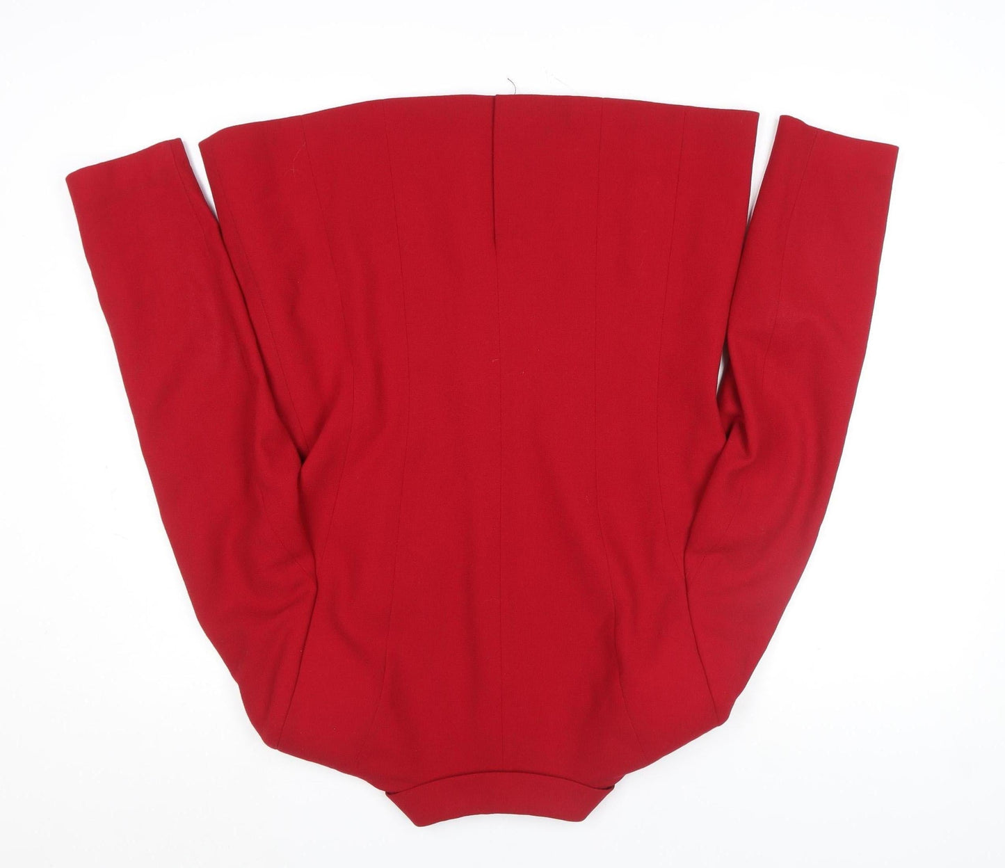 Episode Women's Red Wool Blazer Jacket UK 12 Classic Workwear