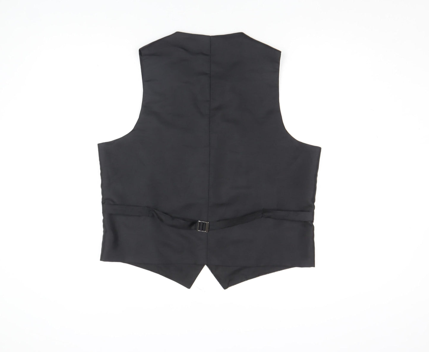 Richard Jones Men's Grey Geometric Waistcoat Size L Formal V-Neck