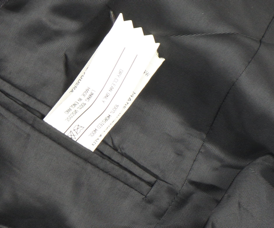 Women's Black Wool Classic Blazer Made in England Size M
