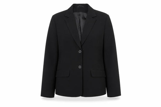 Maxx Women's Black Regular Fit Two-Button Notch Lapel Blazer Size 14
