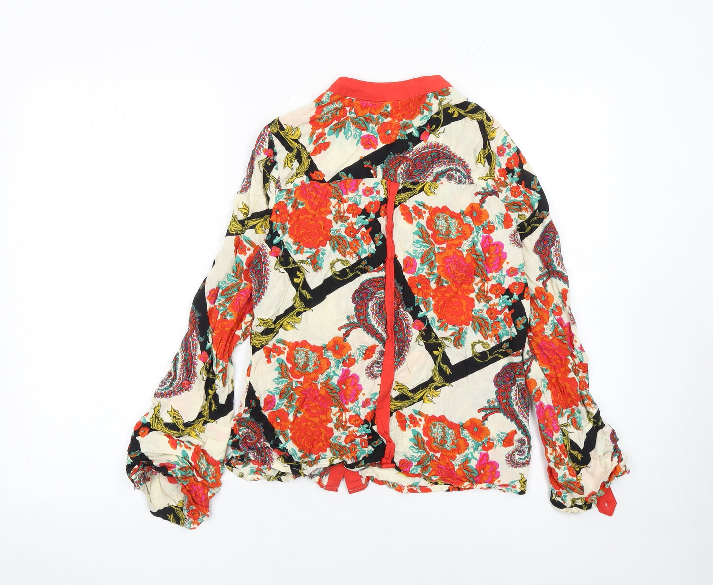 Next Petite Multicoloured Floral Paisley Tunic Blouse Women’s Size 10