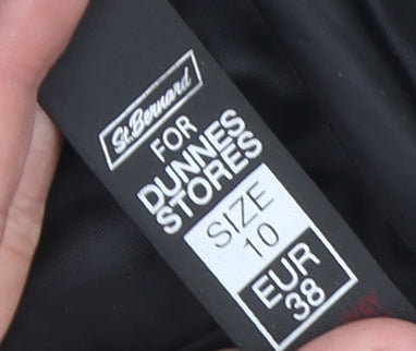 St. Bernard for Dunnes Stores Womens Black Geometric Pencil Skirt Size 10