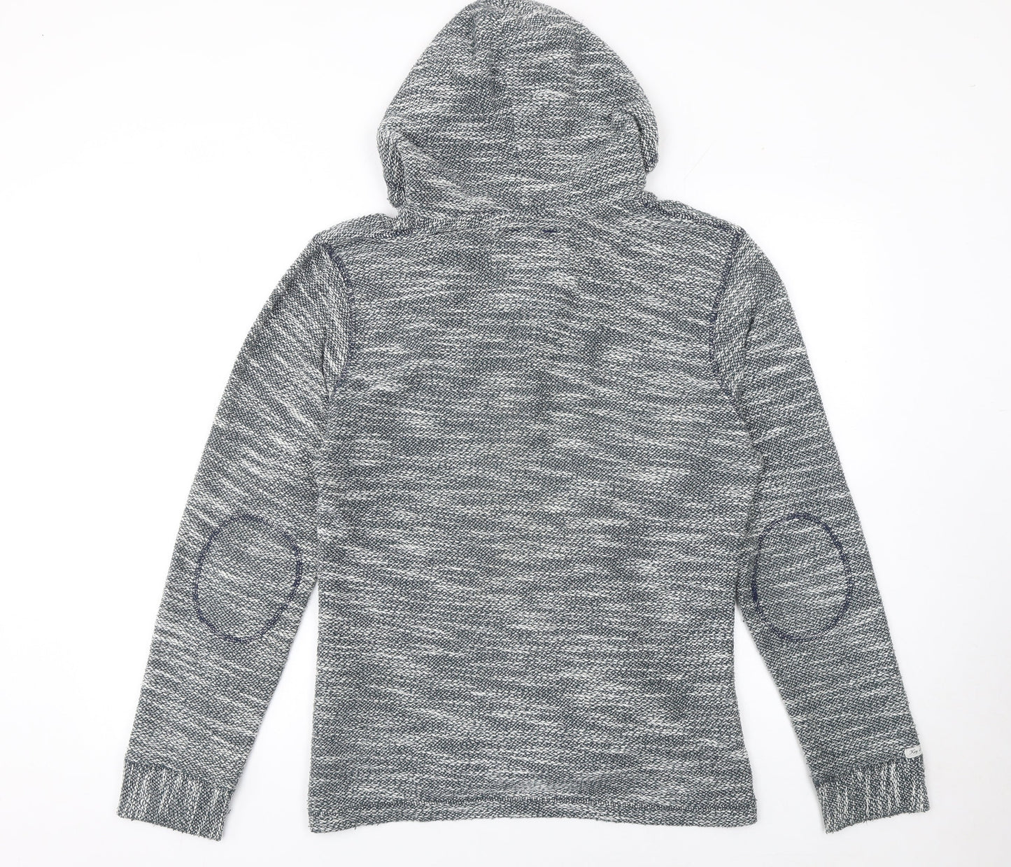 Key Largo Men's Grey Knit Henley Hoodie Size M