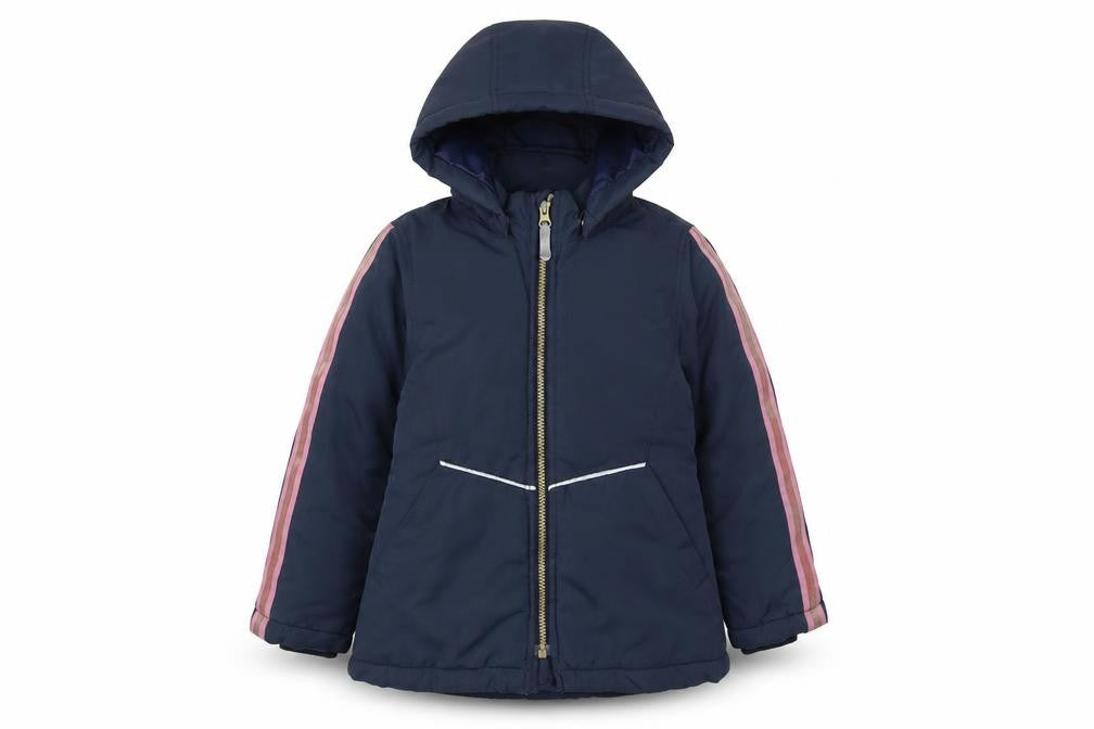 Name It Girls Blue Hooded Puffer Jacket 6 Years Polyester Lined Winter Coat