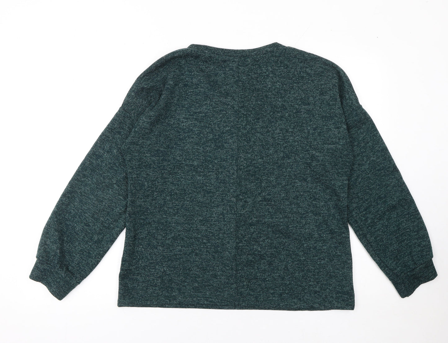 Co&Co Women’s Green V-Neck Long Sleeve Knit Jumper L