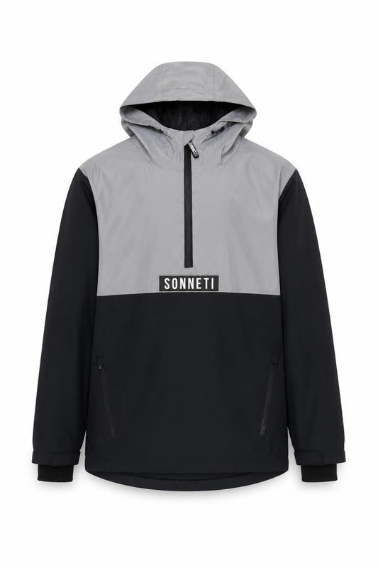 Sonneti Boys Grey Black 12-13 Years Anorak Hooded Jacket