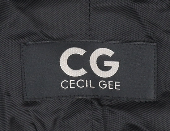 Cecil Gee Men's Black Cotton Waistcoat Medium Formal Lined