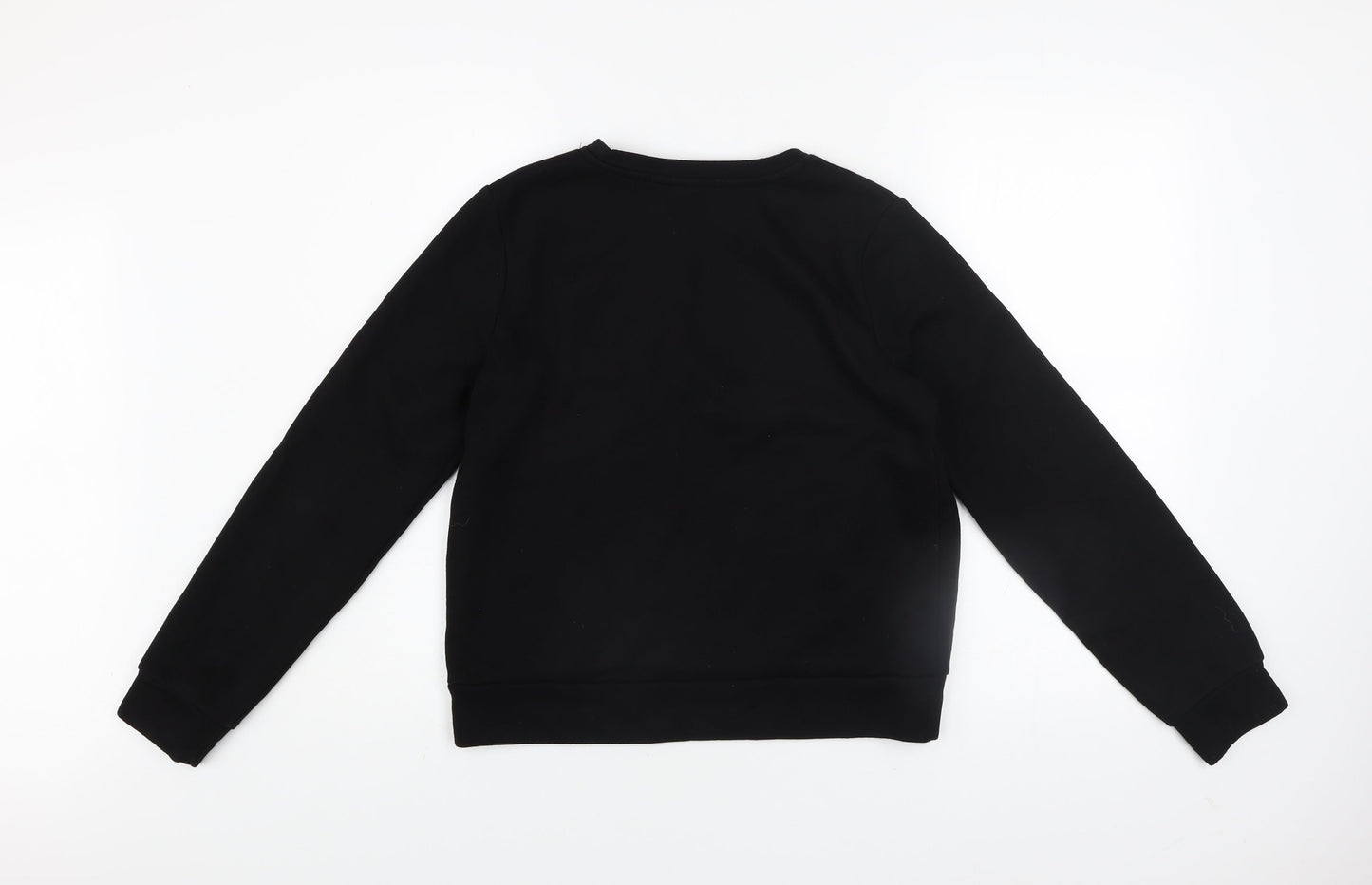 Pieces Women's Black London Graphic Pullover Sweatshirt Size S