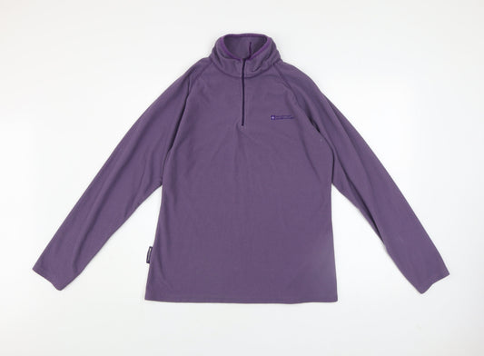 Mountain Warehouse Womens Purple 1/2 Zip Fleece Sweatshirt UK14
