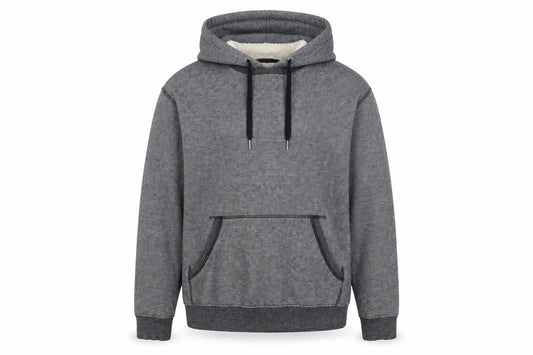 H&M L.O.G.G. Mens Grey Pullover Fleece Hoodie Size M Regular Fit