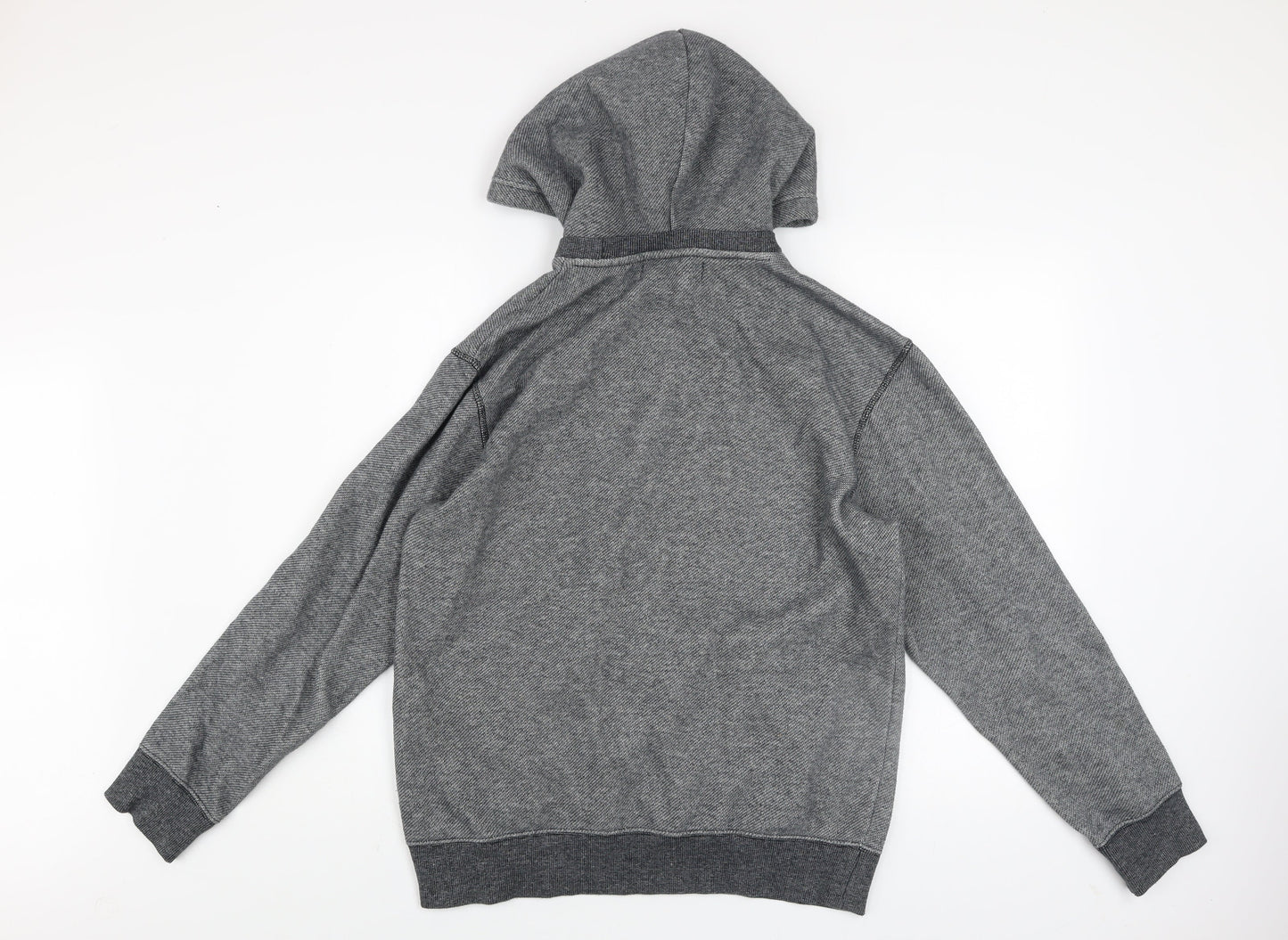 H&M L.O.G.G. Mens Grey Pullover Fleece Hoodie Size M Regular Fit